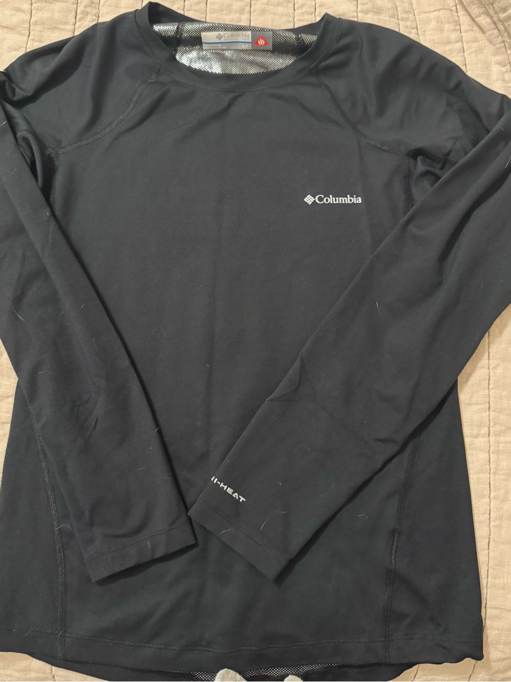 Columbia Black Long-Sleeve Performance Base Layer Top